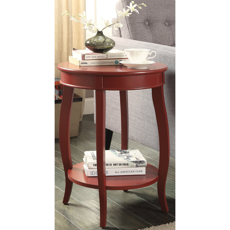 Kristian End Table, Red