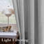 Rideaux semi-transparents avec œillets en mélange de lin - 37 po / 52 po de largeur, panneaux semi-privés et filtrant la lumière pour chambre à coucher -1267717062-1267717041