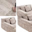 Canapé-lit Chenille Lazy avec 3 oreillers-1763671880