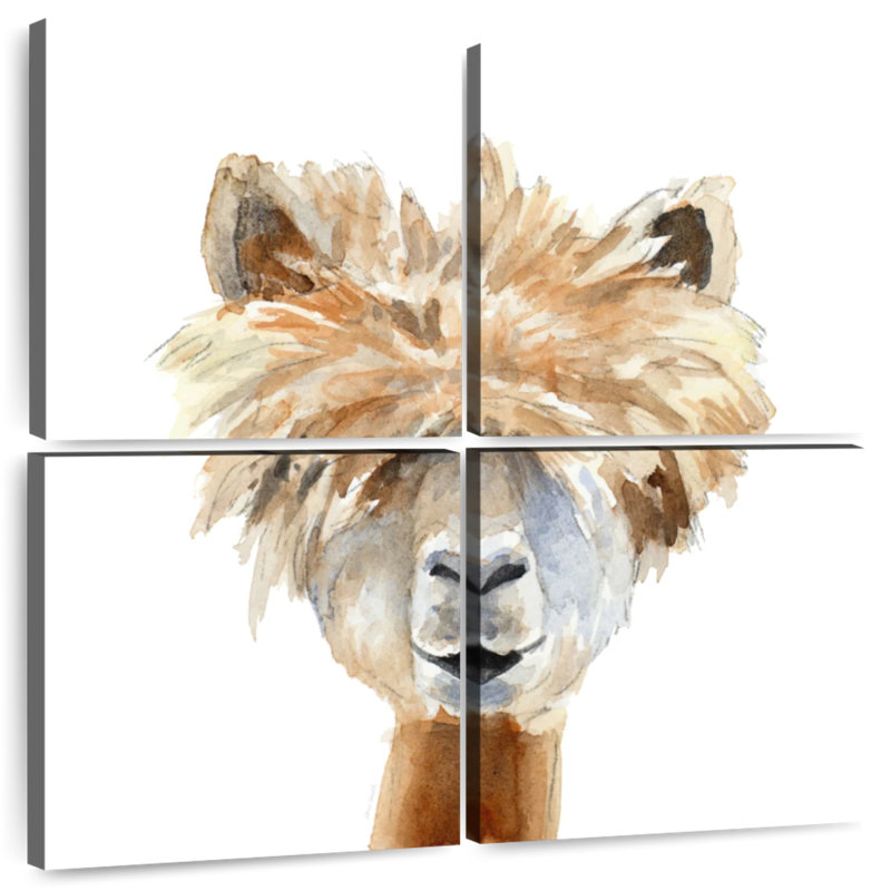 Brampt Llama With Bangs, 26" H x 26" W