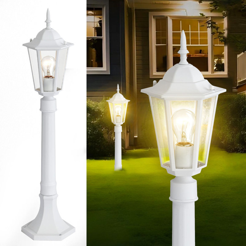 lampadaire d'extérieur lumières de jardin blanc