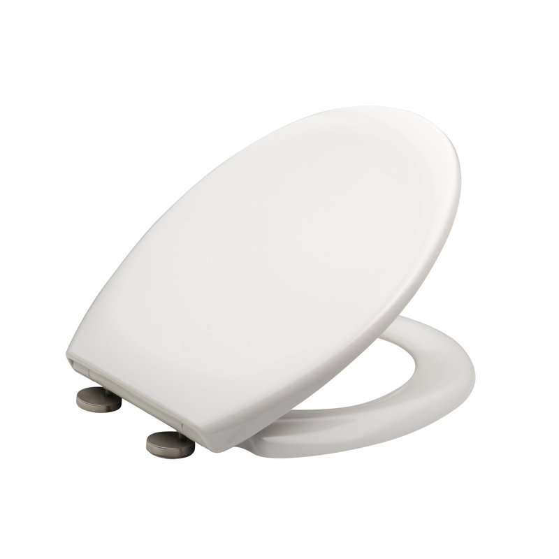 Oval Hard Toilet Seat, White