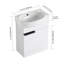Ensemble de meuble-lavabo simple 16 po avec comptoir en céramique Derwent et support de rangement mural 12 po-4372103