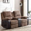 Mitrita 2 Seater Rise Recliner Upholstered Loveseat Sofa with Drinks Console-1128675896-1128675903