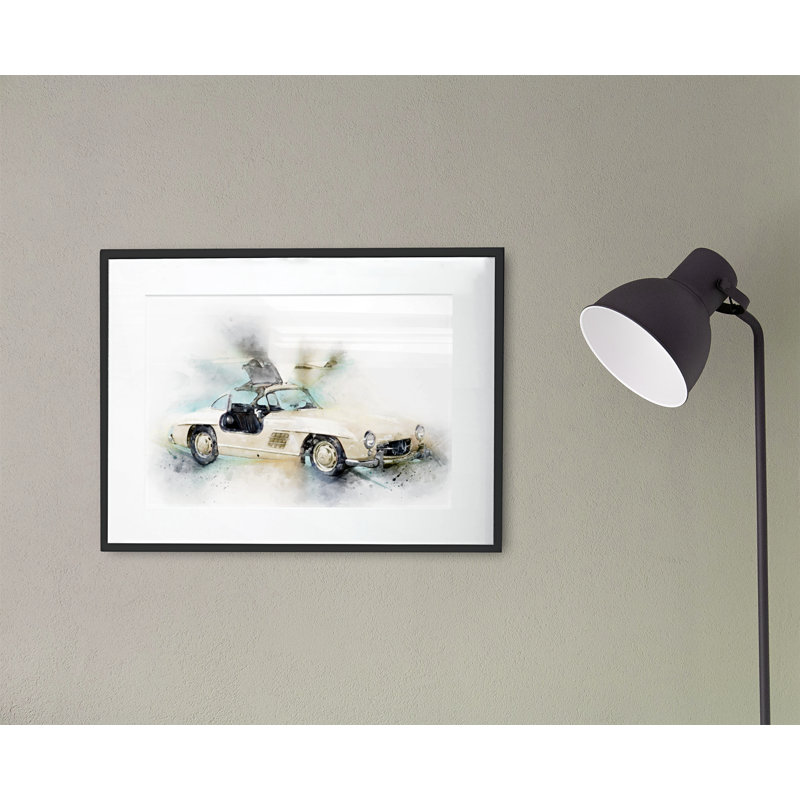 Classic Gullwing Car - Single Picture Frame Print