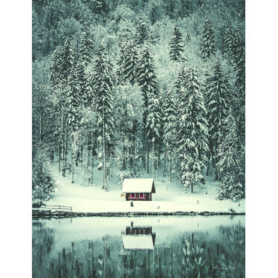 «Advika Cabin In The Woods», reproduction sur toile tendue