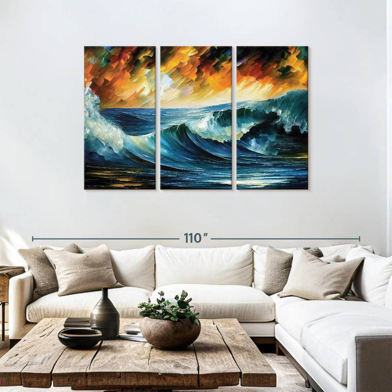 Gillard Wave II, 48" H x 74" W
