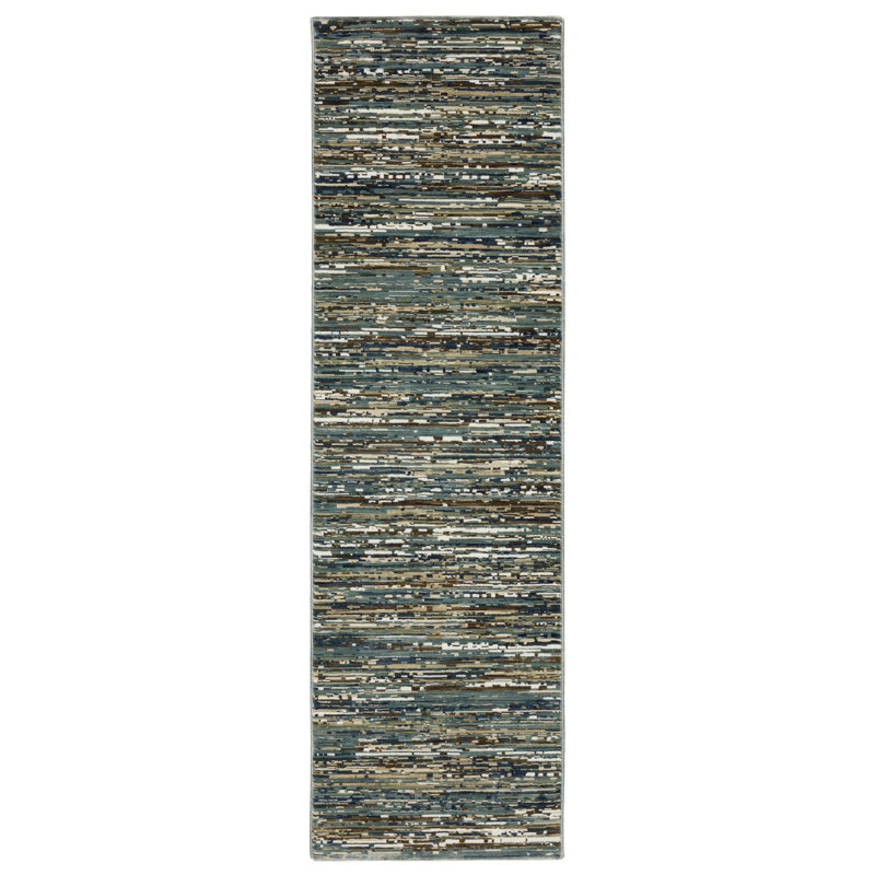 Striped Indoor Rug, Runner 2'3" x 7'6"