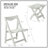 Hips Material Outdoor Bistro Set Foldable Small Table And Chair Set With 2 Chairs And Rectangular Table-876094631