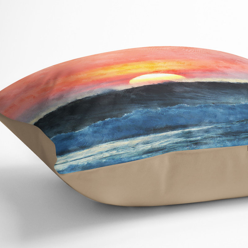 Square Throw Cushion, 40cm H x 40cm W x 15cm D, Stone