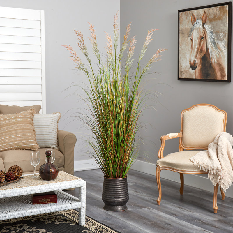 Herbe artificielle 72 po en pot