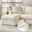 Wimberly 216cm W Slipcovered Down Fill Sofa with Interchangeable Chaise Lounge-380831262