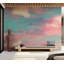 Murale paysage pelez et collez - nuages de feu-1450156490
