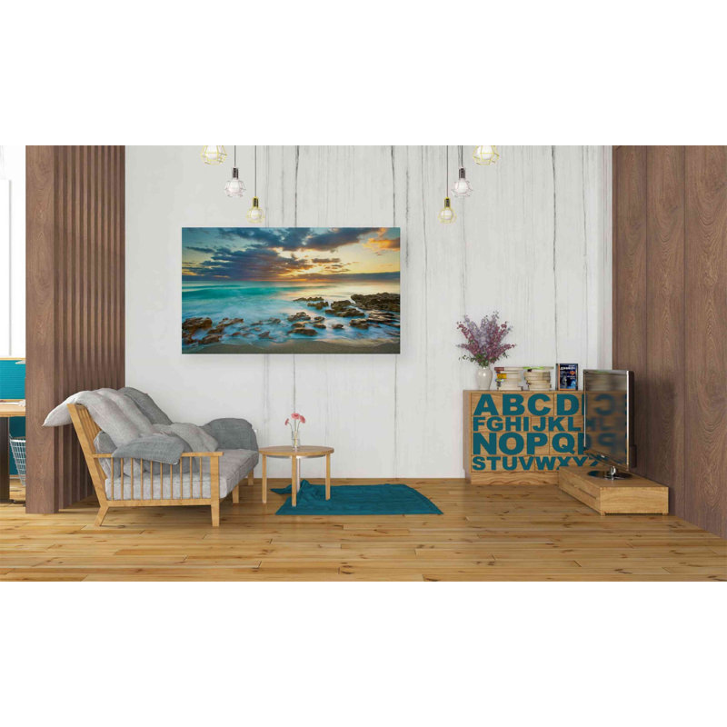 «Ocean Sunrise» par Patrick Zephyr, art mural sur toile, H 26 po x l 40 po x P 1,5 po