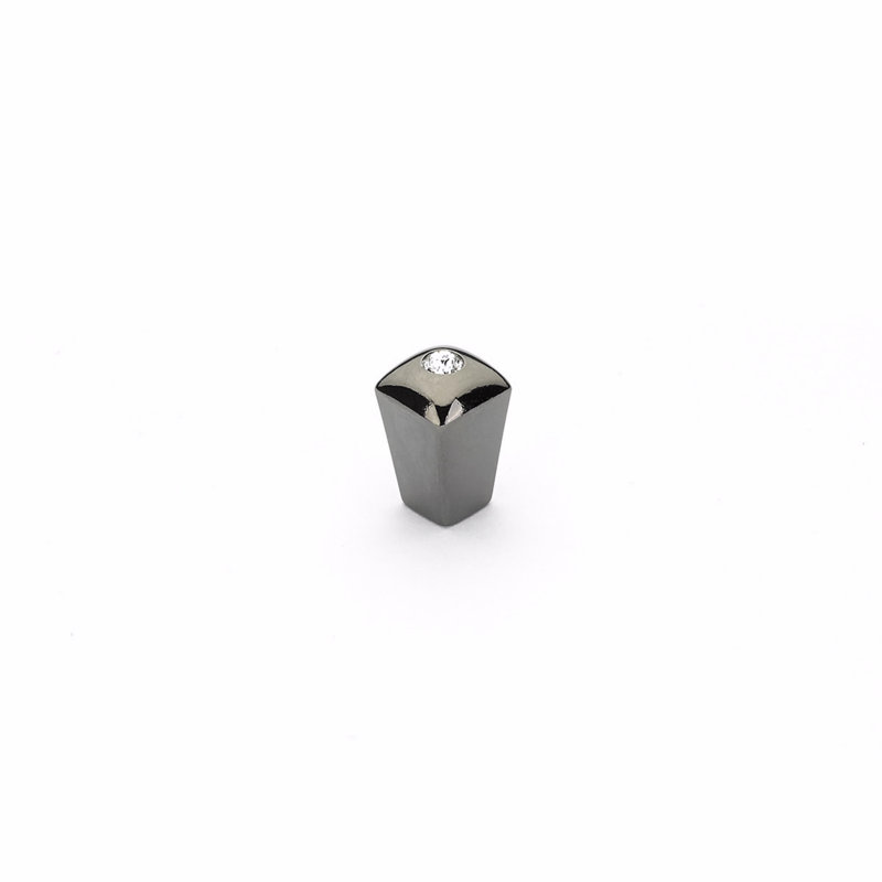 Skyevale Cylindrical Knob, Black Chrome