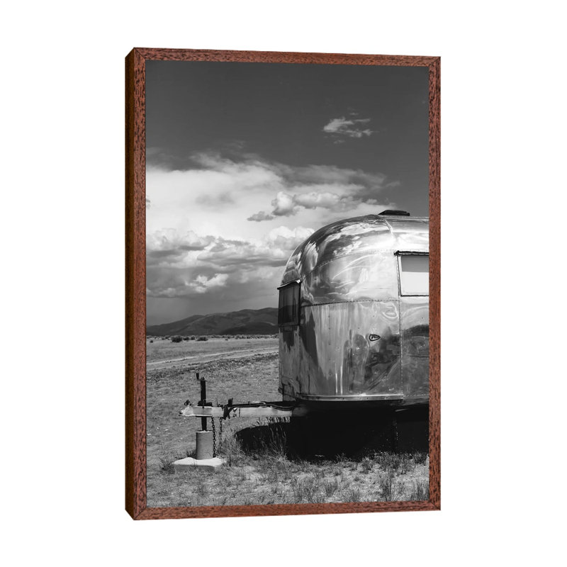New Mexico Airstream V by Bethany Young - Print on Canvas, 101.6cm H x 66.04cm W x 3.81cm D, Classic Brown Wood Framed