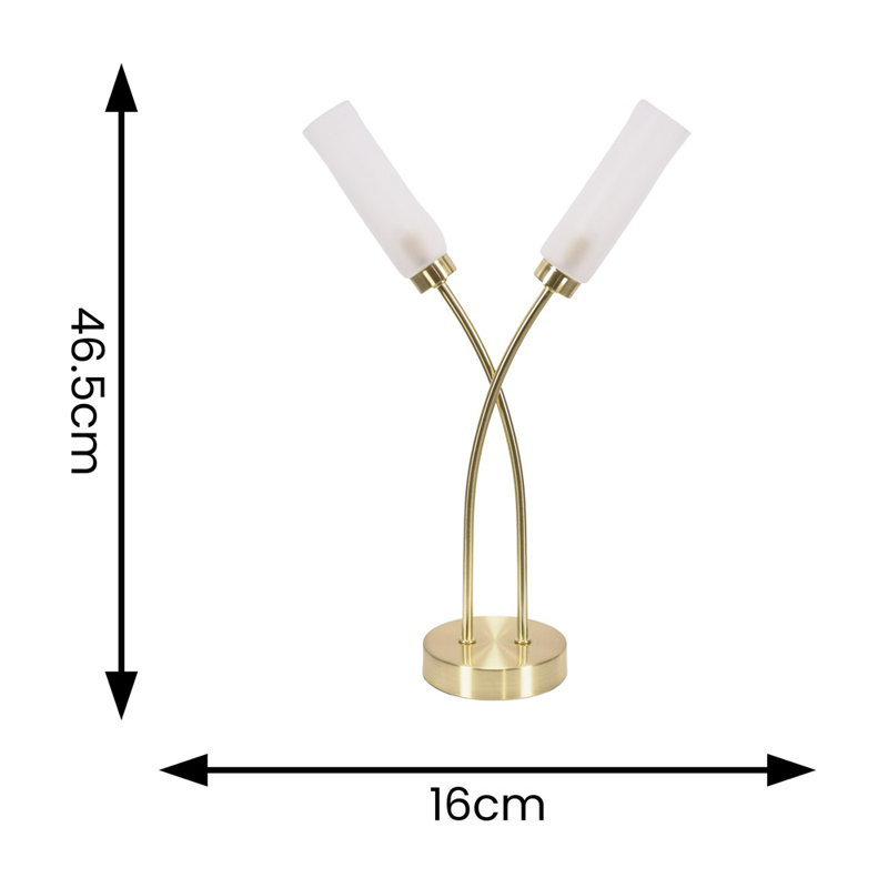 Aaniyah Metal Table Lamp, No, Brushed Gold