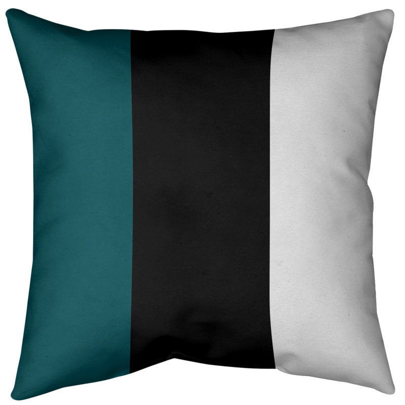 Coussin décoratif , 16 po x 1 po, Noir, Simili suède