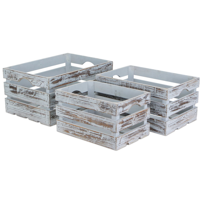 Ensemble de casiers en bois 3 pièces