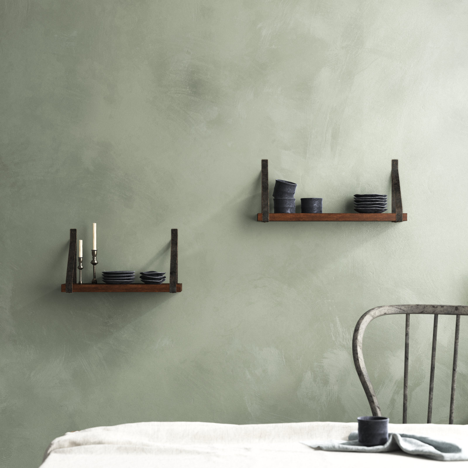 Glenbrook 24" Accent Shelf, Rustic Brown