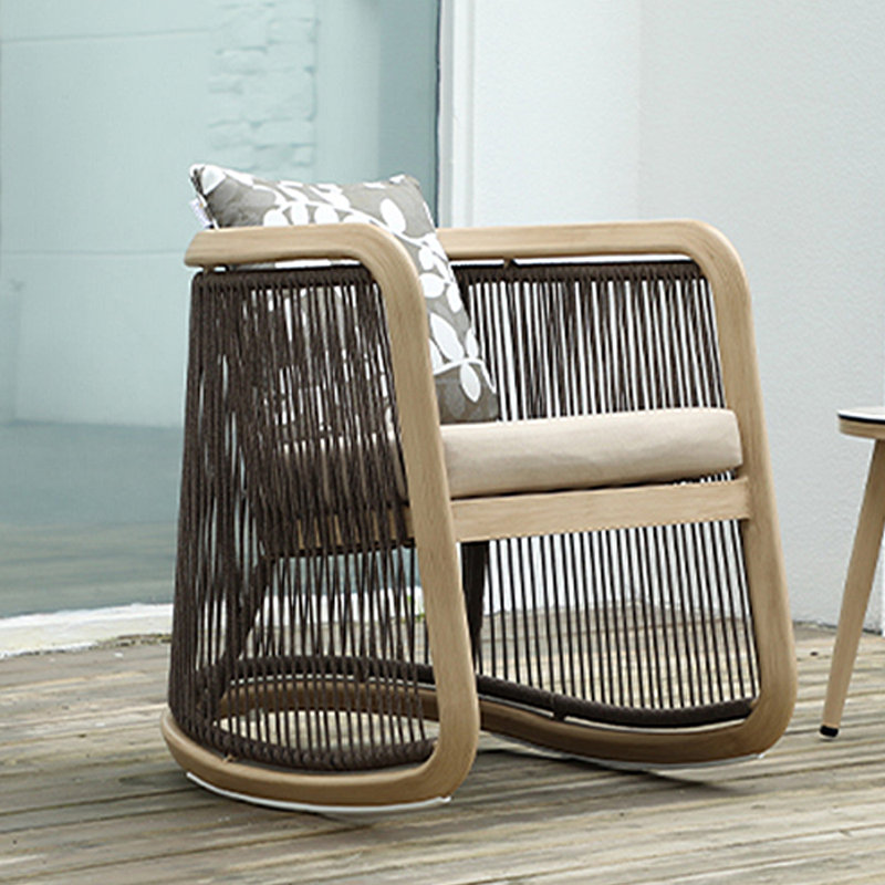 Chaise berçante confortable et durable, Noir, noir, noir, noir