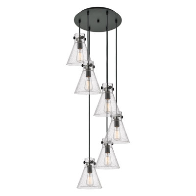 Luminaire suspendu 6 lumières Amrith