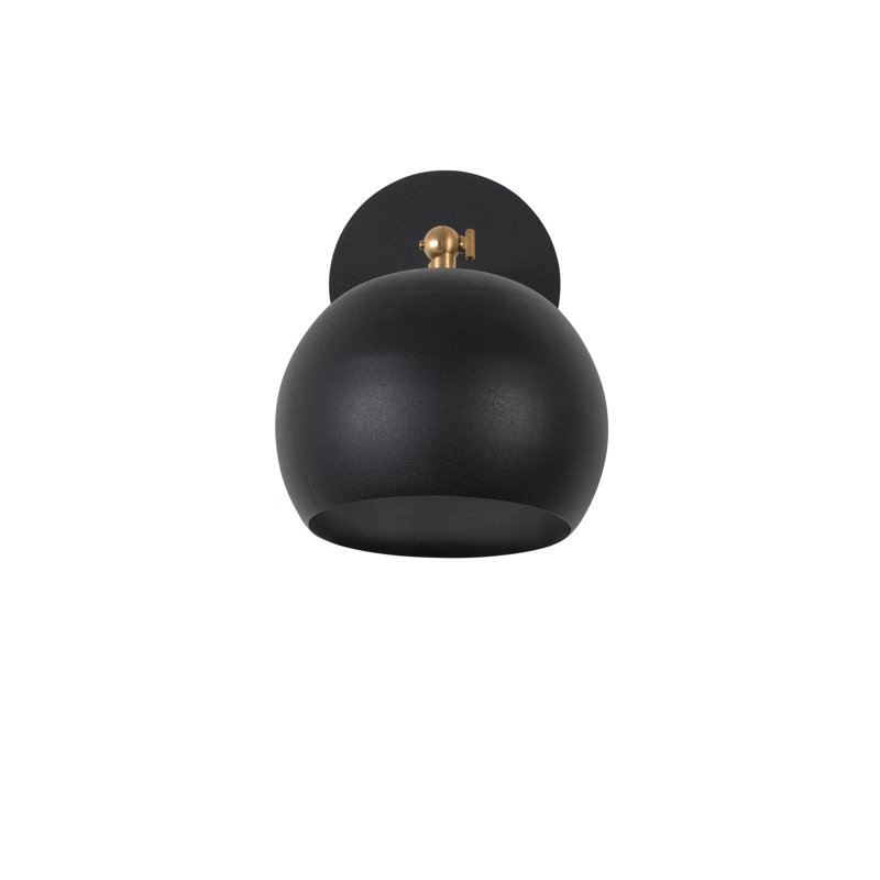 Lampe murale moderne industrielle, corps en métal noir | Douille E27, 40 W maximum | Design scandinave élégant, parfait pour le salon, la chambre à coucher et le bureau | Solution d'éclairage durable et élégante
