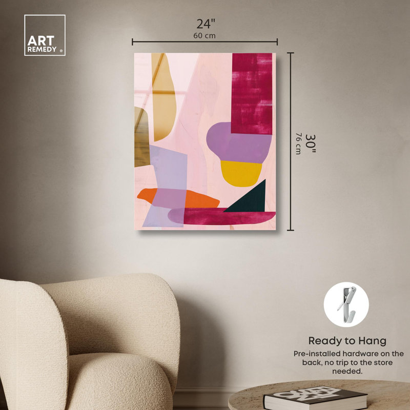 Décoration murale lumineuse Fiesta Hues II par Art Remedy, H 30 po x l 24 po