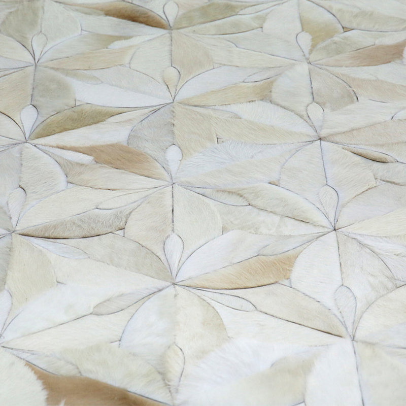 Art Hide Cowhide Area Rug in Cream