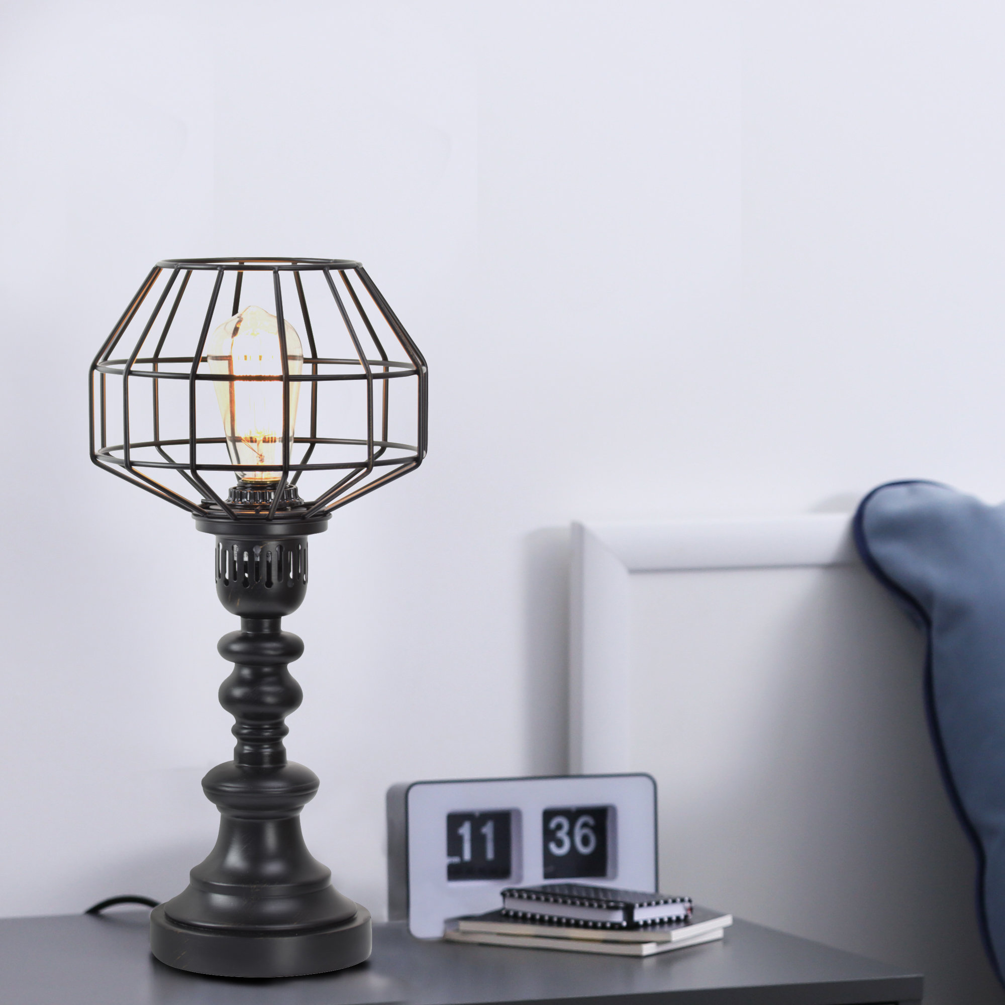 Wire desk hot sale lamp