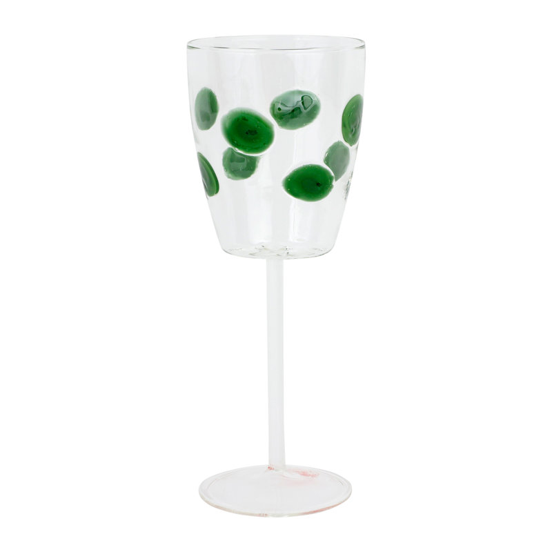 Verre à vin vert Drop