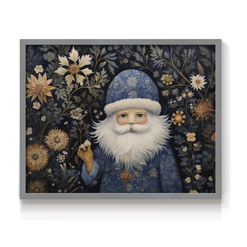 Chirstmas Art-CDV - Reproduction encadrée - Restickable, H 8 po x l 10 po, Gris