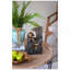 Fontaine décorative à 4 niveaux 8,5 x 5,1 x 13,6 po avec lumière DEL, brun