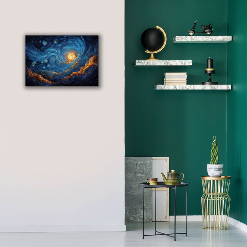  «Cosmic Starry Night» par Ann Klee, art mural sur toile, 26 po x 18 po, H 18 po x l 26 po