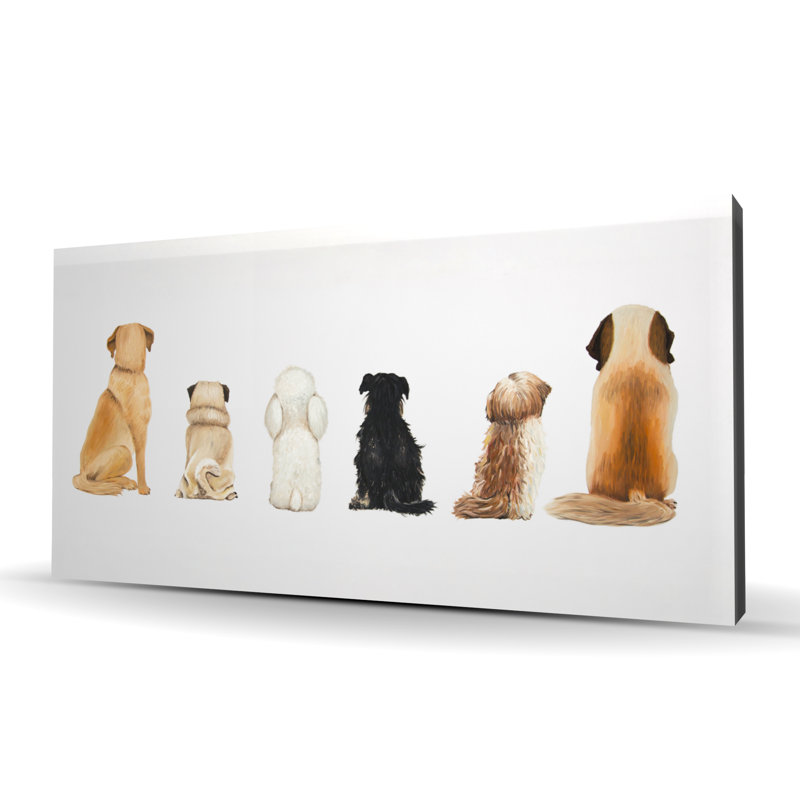Man's Best Friend Back View - Brown Animals Canvas Decor