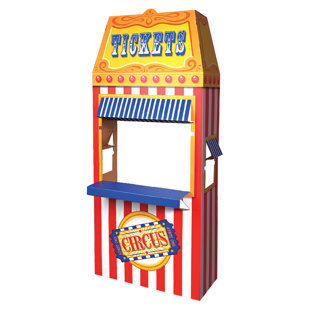 Carnival Ticket Booth Tabletop Hut with Frame - 6 Pc.