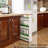 4 Tier White Slim Storage Cart With Handle, Slide Out Sto...