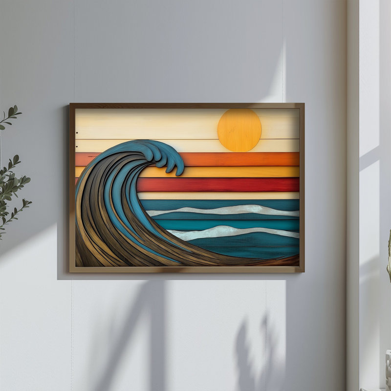 Elegant Decorative Framed MDF Painting, 19.7 x 27.6 x 0.1 inches | 100% MDF (3 mm Thick) with 100% Pine Wood Frame | UV Printed Art for Home Décor, Ideal for Living Room, Office & Gallery Wall Display