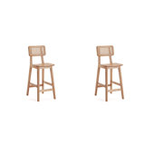 Versailles Counter Stool with Solid Wood Frame