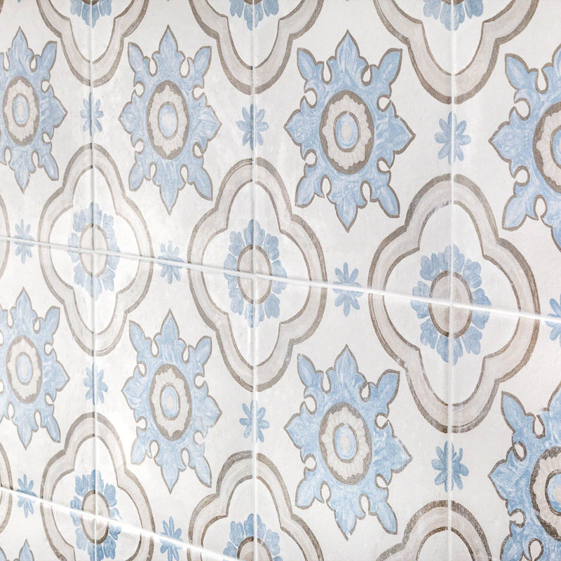 Carreau de porcelaine espagnol pour mur et plancher 8 "x 8" Valencia