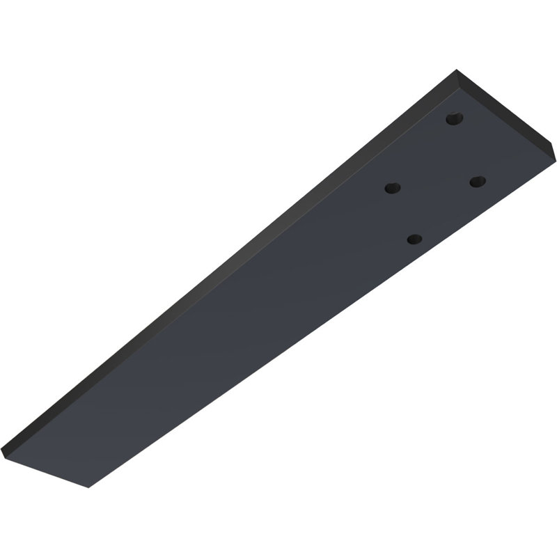 Support flottant dissimulé en acier robuste, H 16 po x l 0,5 po x P 2,5 po