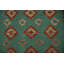Tapis vert kilim en laine vert 6 x 8