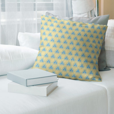 Barbra Geometric Reversible Throw Pillow