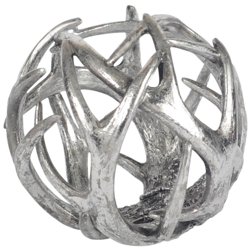 Sculpture Chattahoochee, H 8 po x l 8 po x P 8 po, Argent