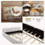 Lit plateforme très grand avec tête de lit Boucle, blanc-631048679