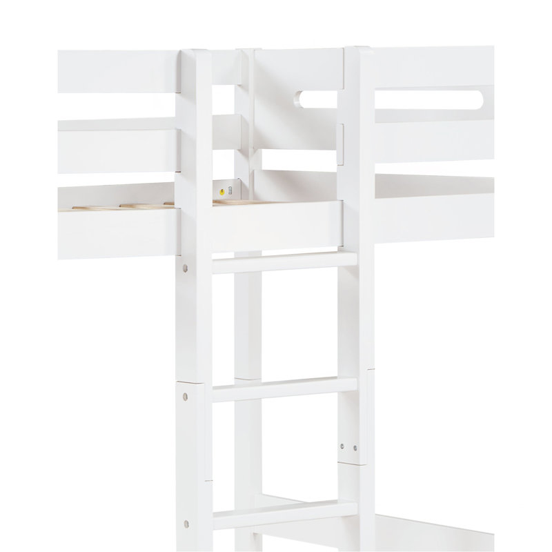 White Finish Twin/Twin Bunk Bed
