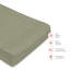 Matcha Quilted Muslin Changing Pad Cover