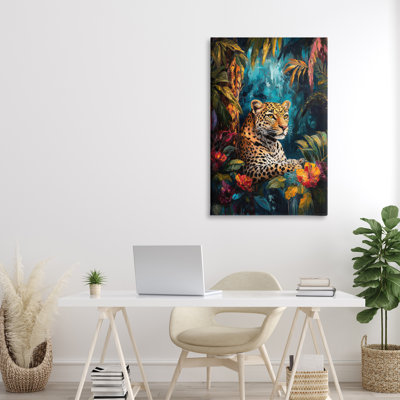 Wild Side Jungle Cat Canvas, design by Petal Prints Design