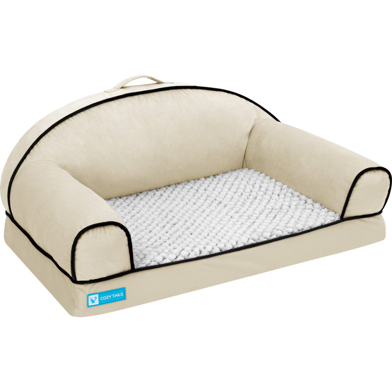 Canapé-lit en mousse viscoélastique imprégnée de lavande, Tanné, H 13 po x l 36 po x P 27 po