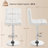 Chandresh Swivel Upholstered Adjustable Height Counter Stool with Metal Frame-17436140